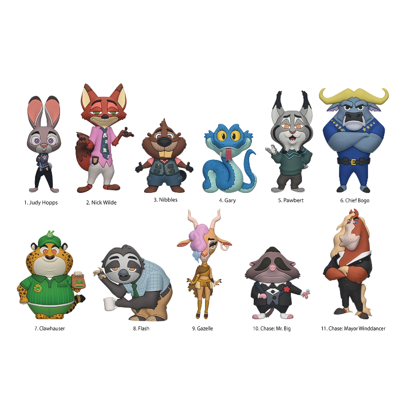 Zootopia 2 3D Foam Bag Clip